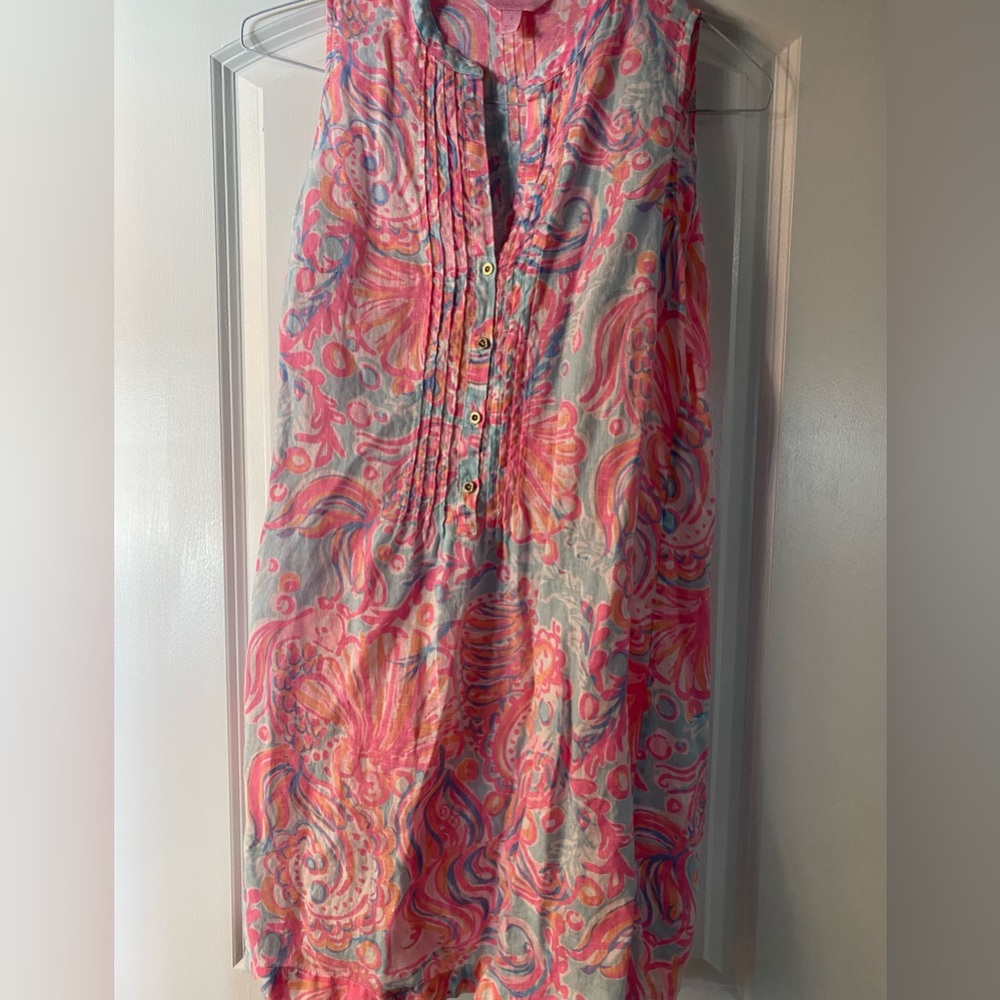 Lilly Pulitzer linen dress. Size Small